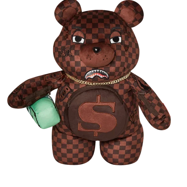 LENTICULAR EFFECTS MONEYBEAR TEDDYBEAR BACKPACK