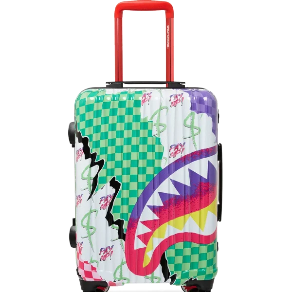 DREAMY TECHNICOLOR SHARKNAUTICS HARDSHELL CARRY-ON LUGGAGE