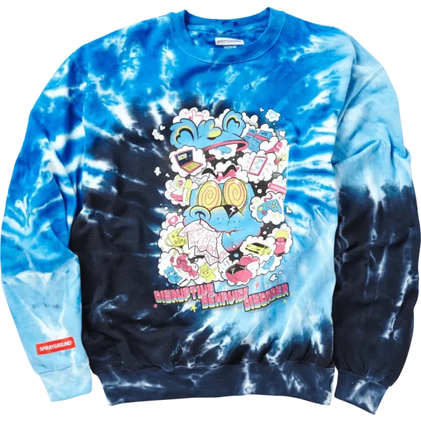 DISRUPTIVE BEHAVIOR DISORDER CREW ROYAL BLUE TIE DYE