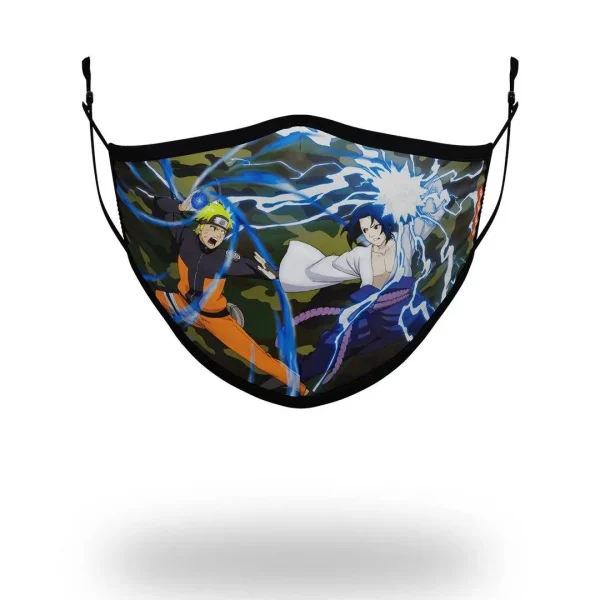 ADULT NARUTO VS SASUKE FORM FITTING FACE-COVERING