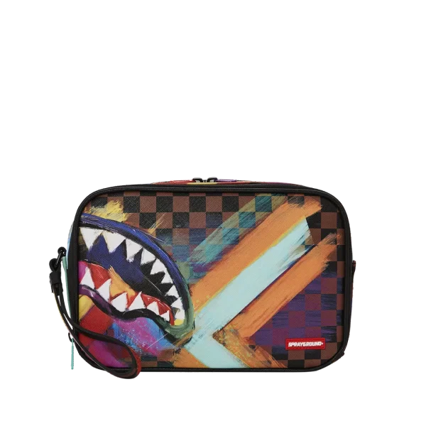 SHARKS IN PARIS CITY STREAKS TOILETRY BAG